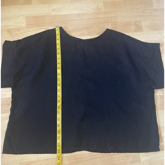 Elizabeth Suzann Set Georgia Tee Andy Trouser 100% Linen Size L/XL Black - Picture 8 of 14